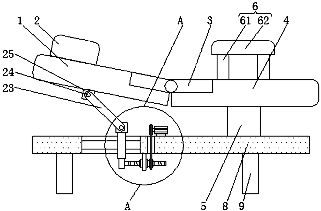 Nursing bed for cerebral hemorrhage patient post-operation recovery