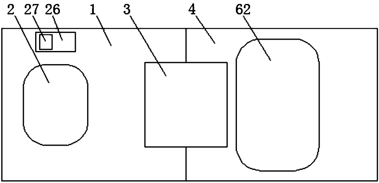 Nursing bed for cerebral hemorrhage patient post-operation recovery