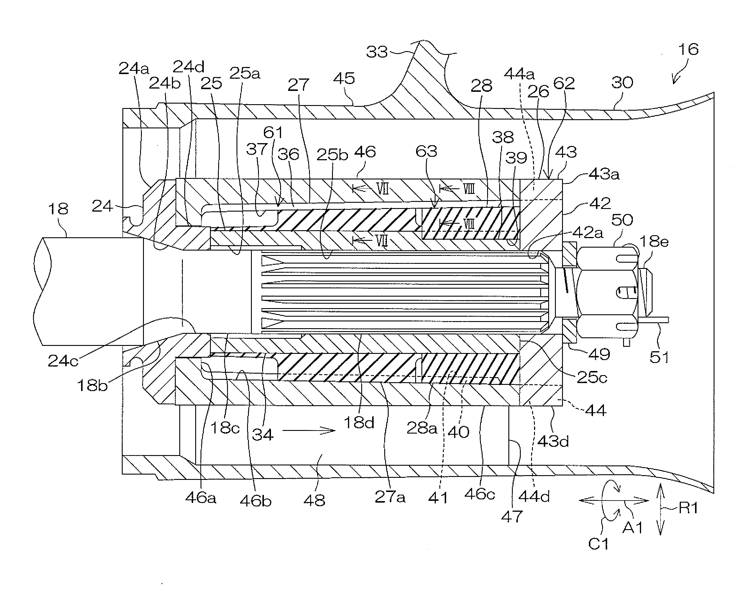 Propeller unit for marine vessel propulsion device and marine vessel propulsion device including the same