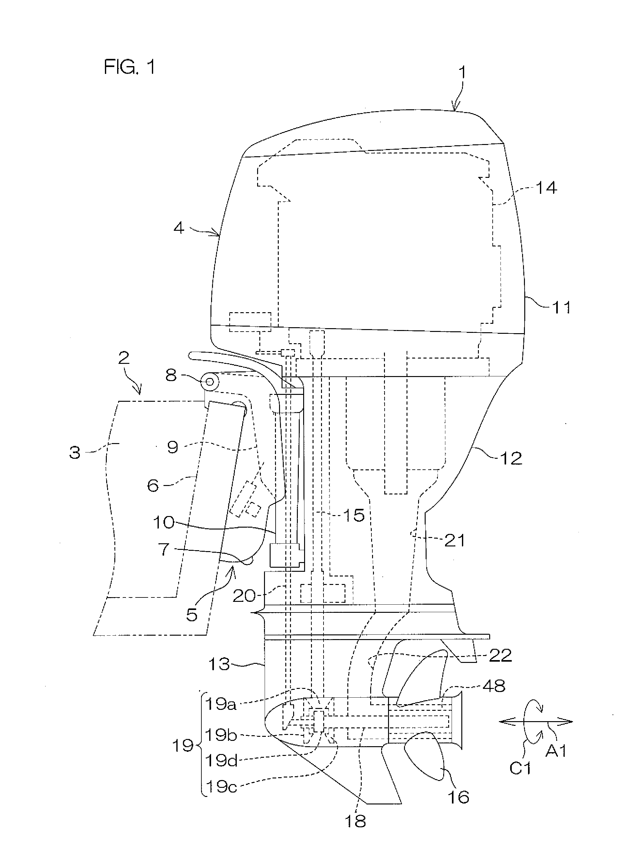 Propeller unit for marine vessel propulsion device and marine vessel propulsion device including the same