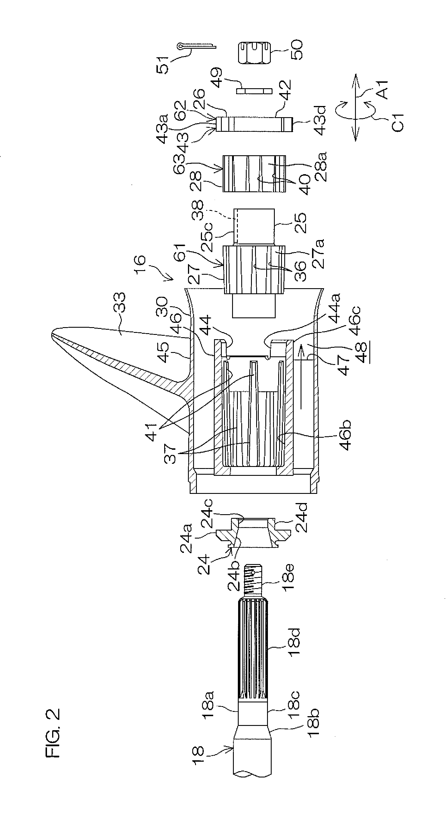 Propeller unit for marine vessel propulsion device and marine vessel propulsion device including the same