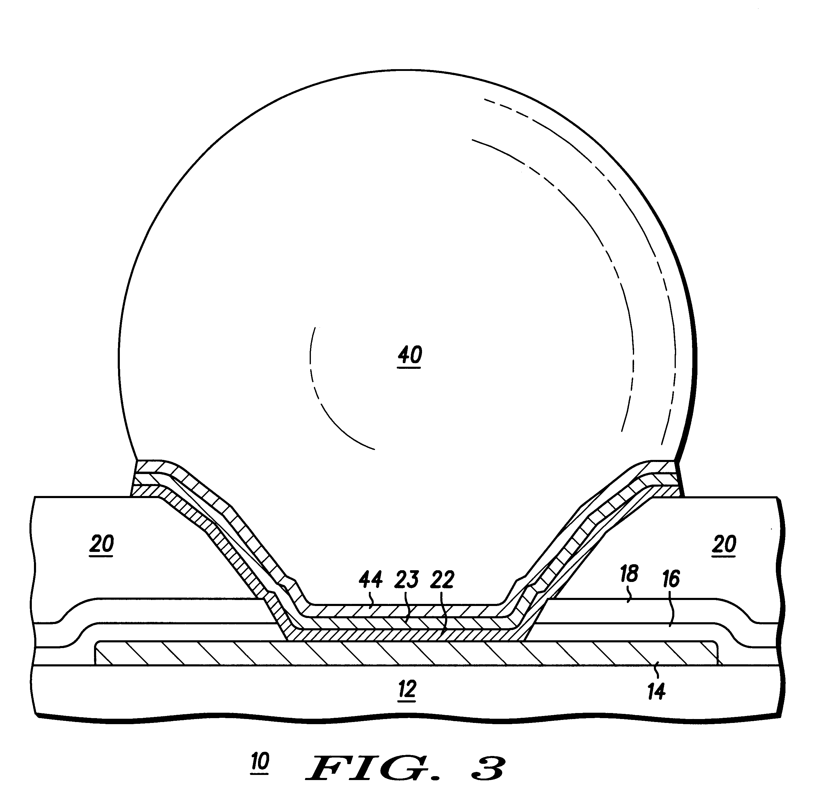 Method of forming a semiconductor device having conductive bumps without using gold