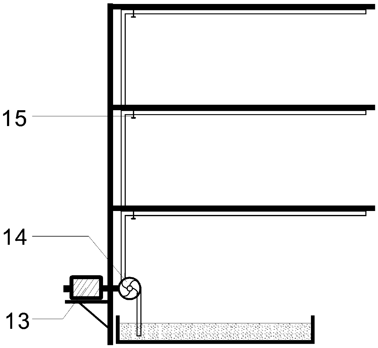 Seed potato mist-spraying cultivation device and method