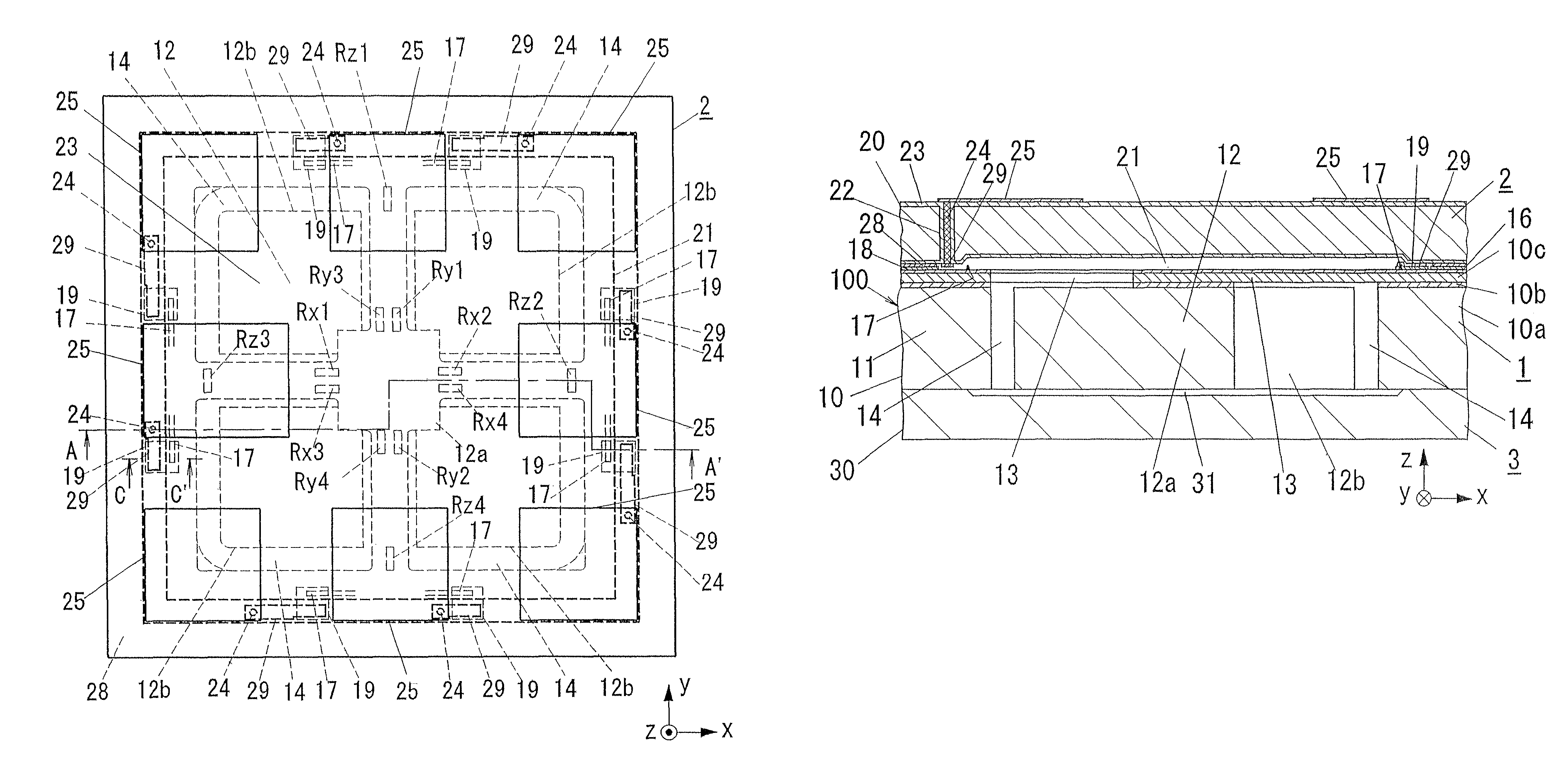 Wafer level package structure, and sensor device obtained from the same package structure