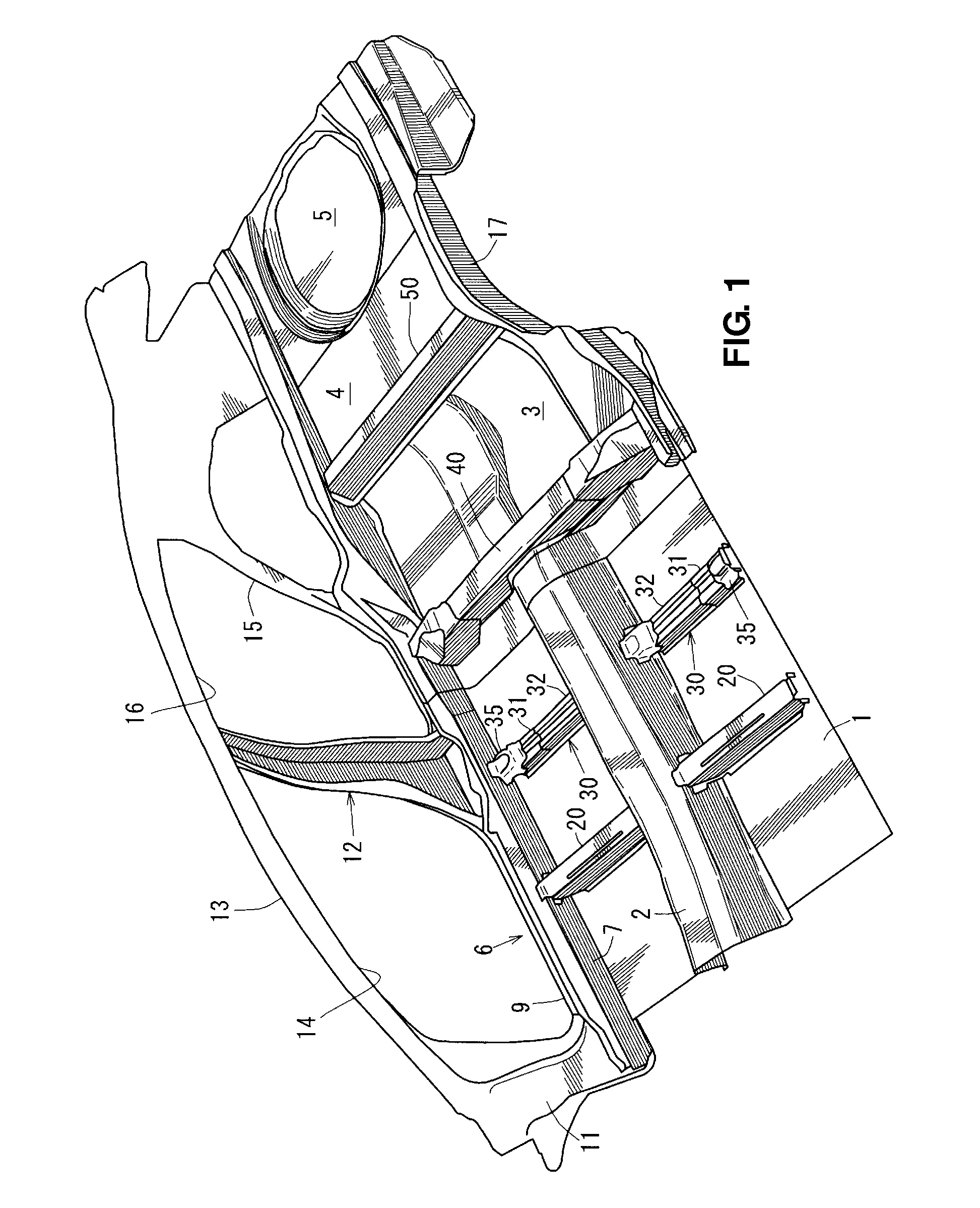 Lower vehicle-body structure of vehicle