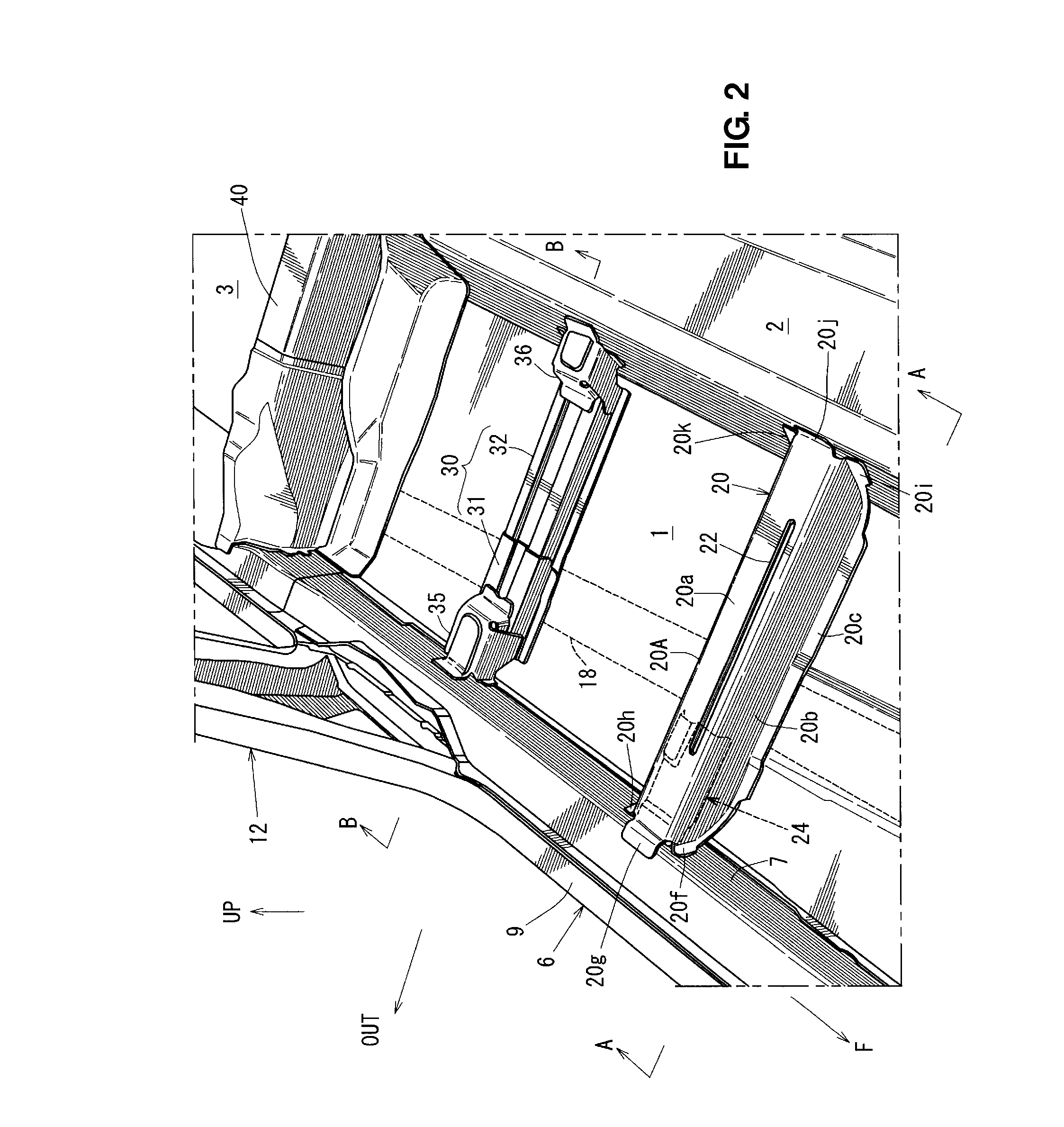 Lower vehicle-body structure of vehicle