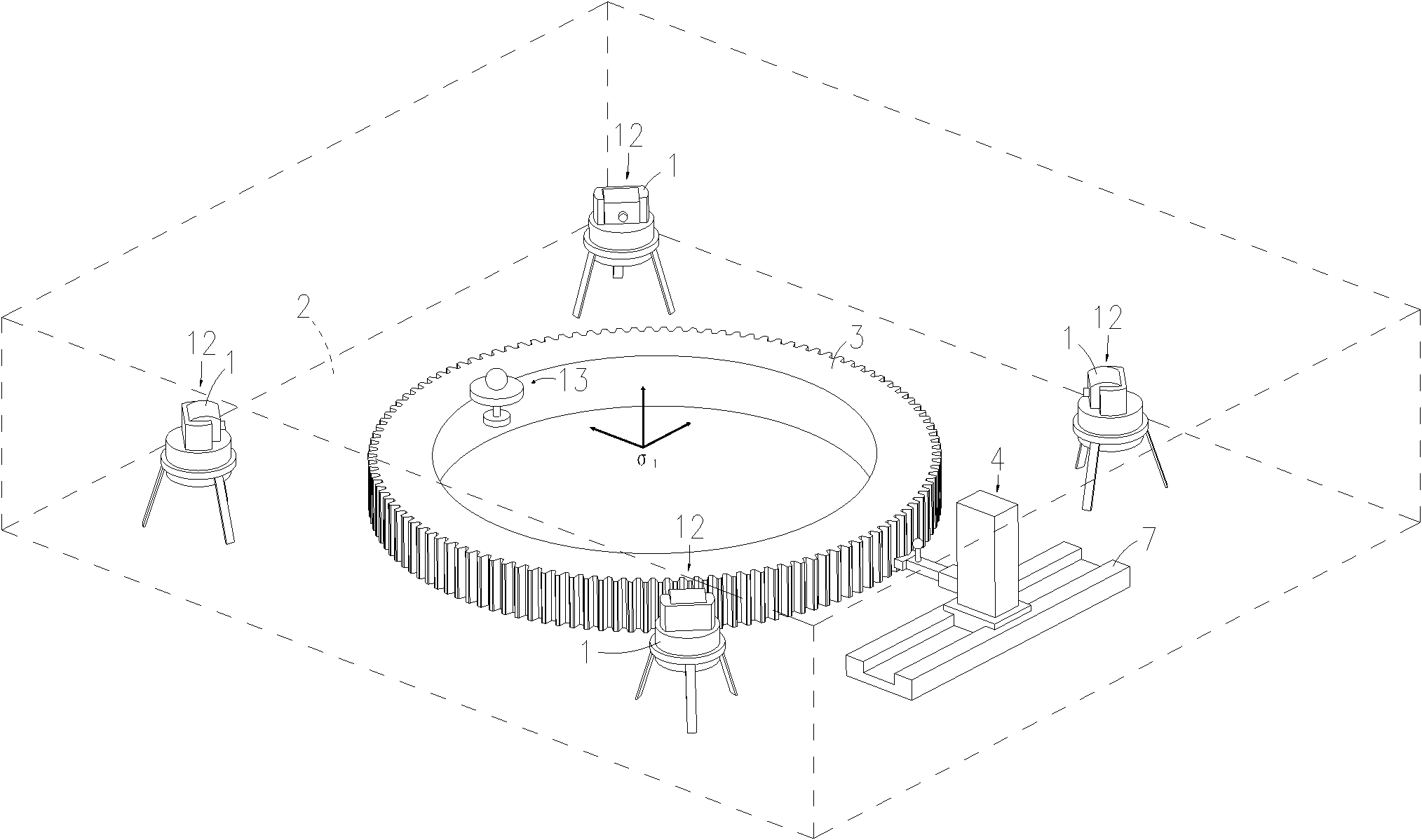 Gear measuring system, gear measuring method and special handheld movable optical reverse reflector