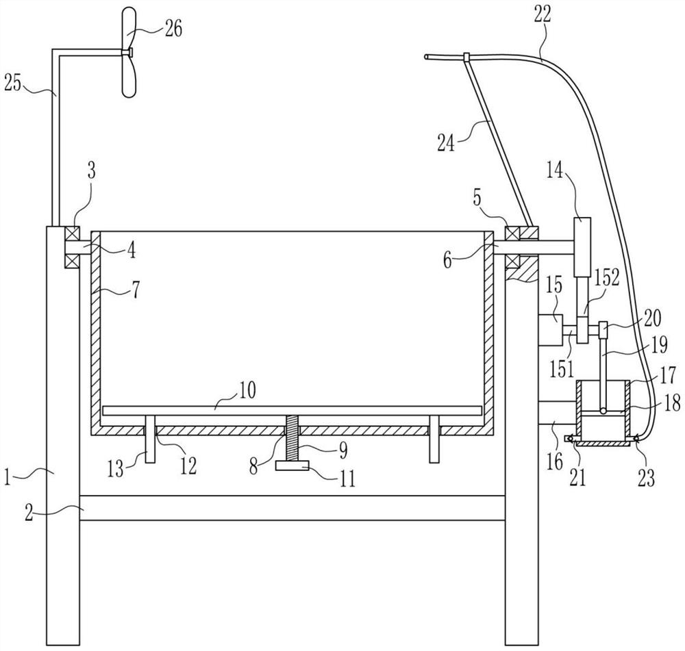 A kind of cradle type infant hospital bed for obstetrics and gynecology