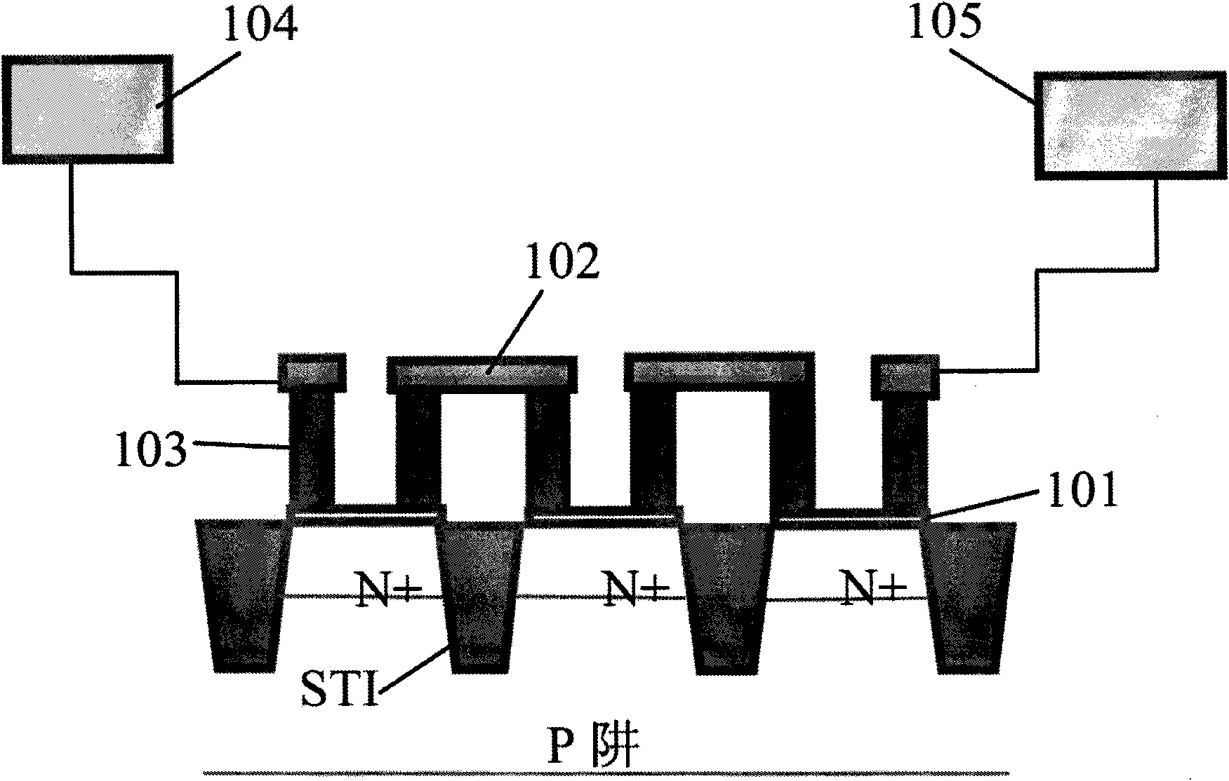 Model and method for measuring resistance of contact holes or through holes in bipolar transistor components