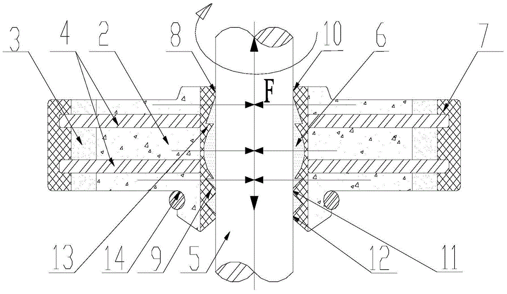 Self-healing sealing device based on magneto-deformable rubber