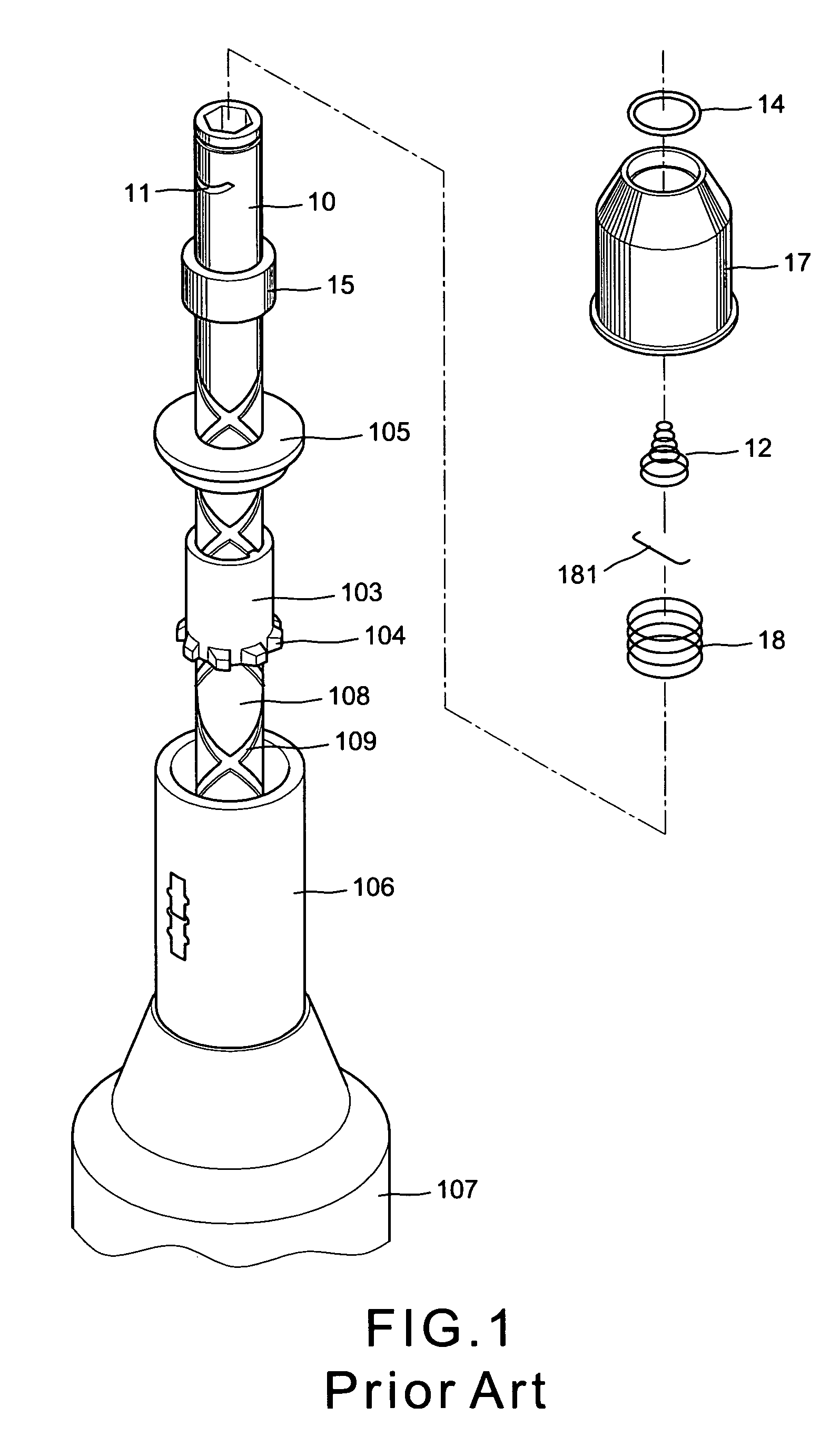 Driving bit linking device in a box wrench