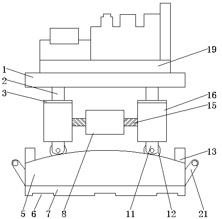 Damping base of generator set