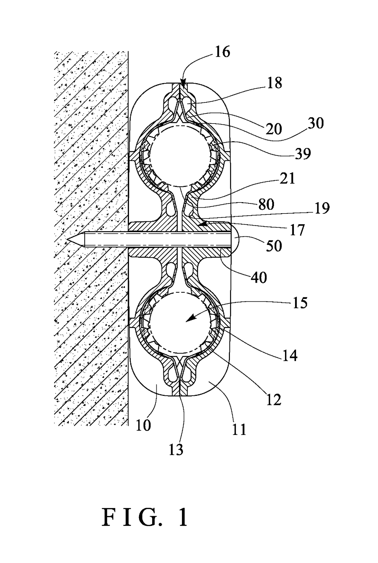 Organizing device for cable and wire