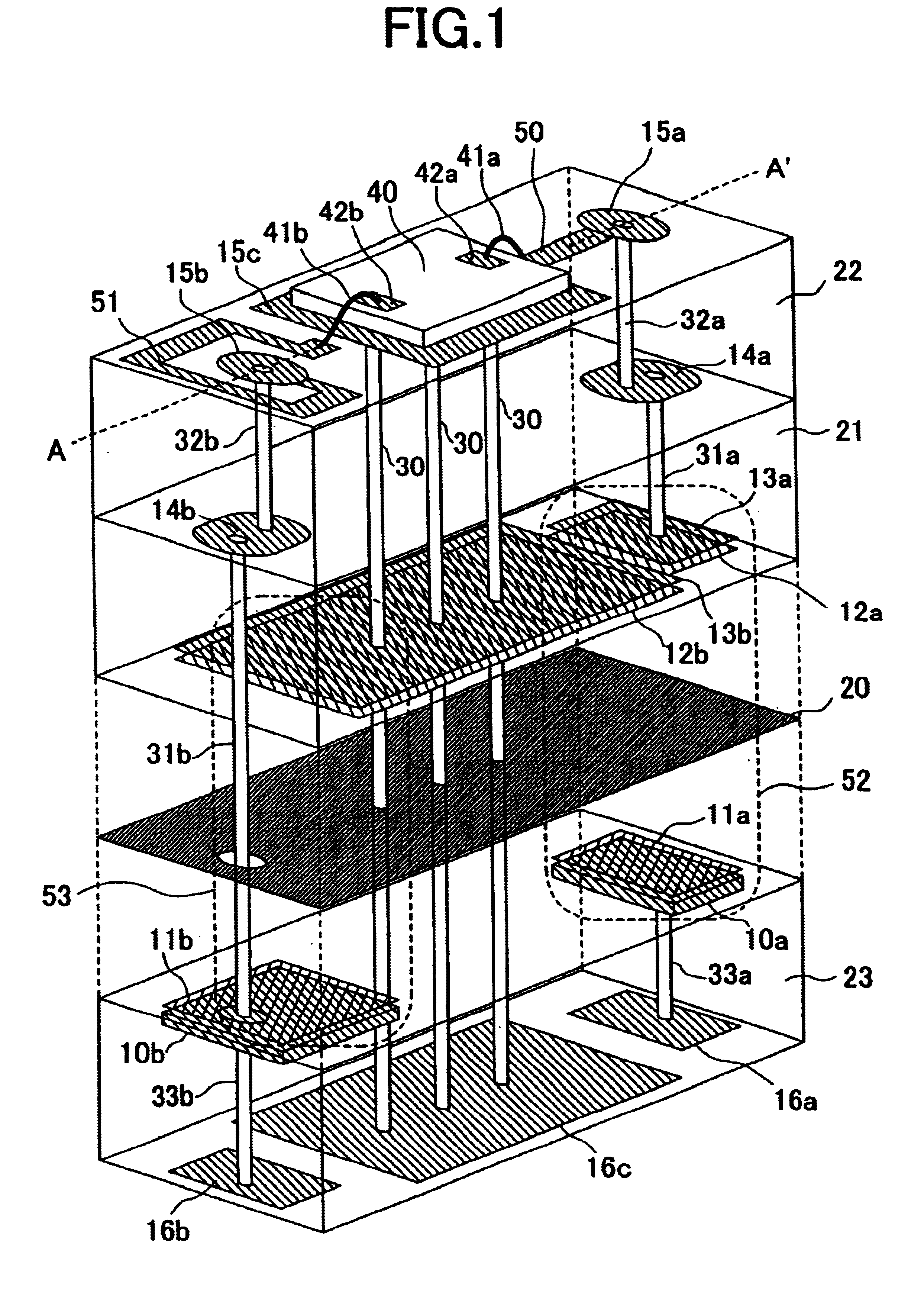 Electronic circuit equipment using multilayer circuit board