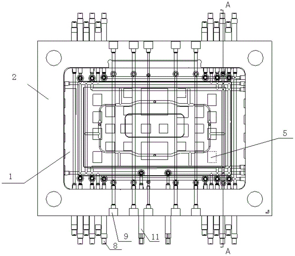 Injection molding die