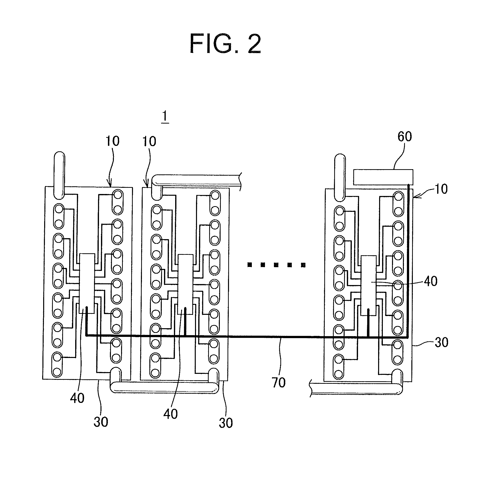 Battery state notifying unit, bus bar module, battery pack, and battery state monitoring system