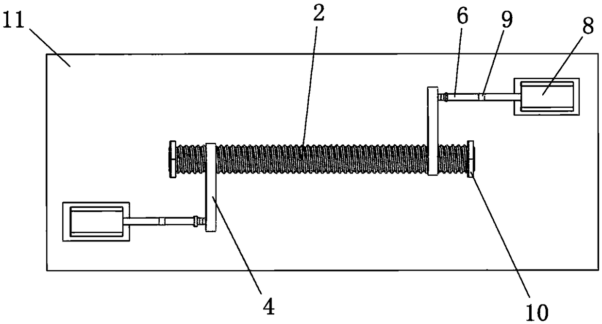 Rust removal device and method for inner wall of metal pipe