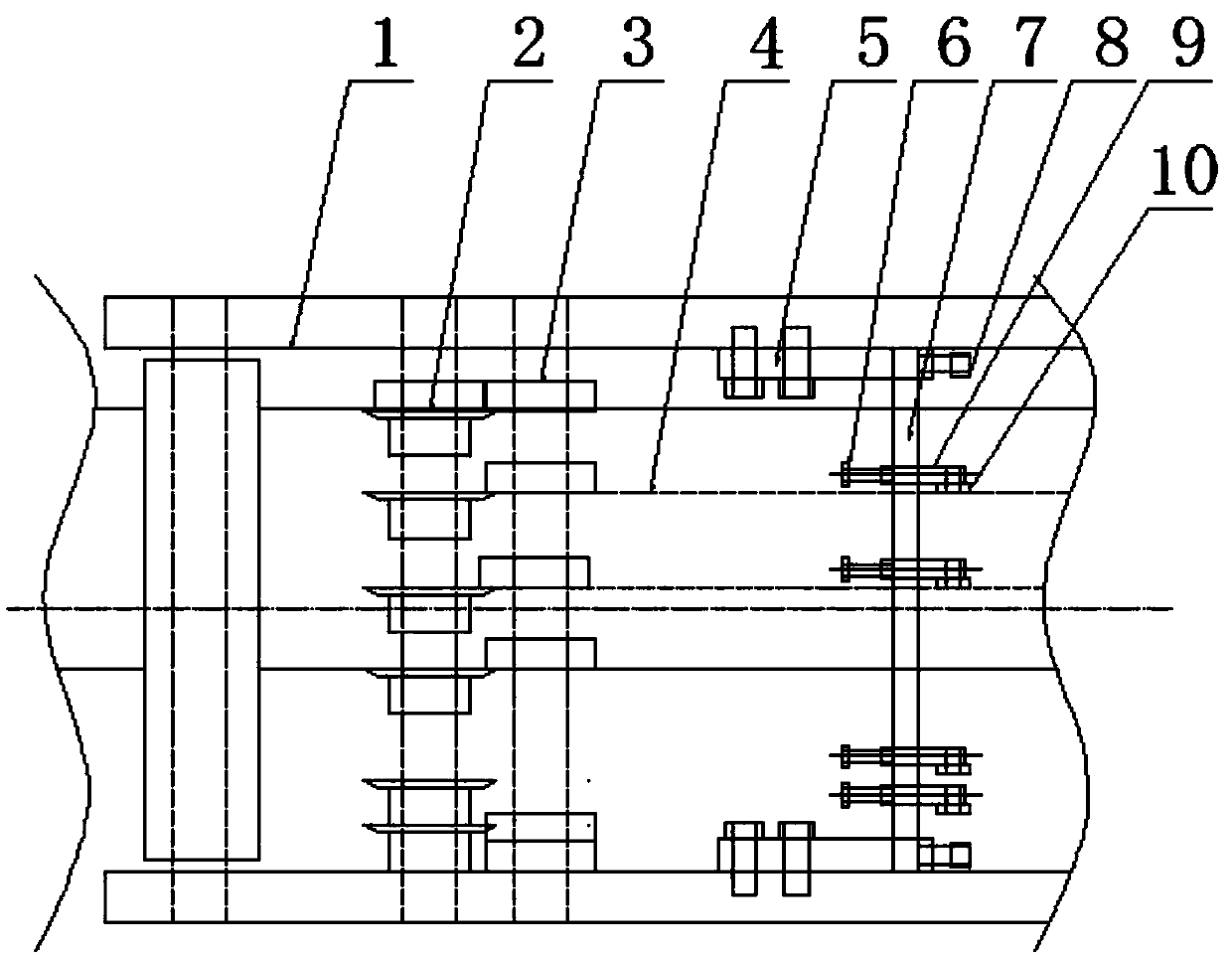 Automatic separating mechanism capable of enabling paper strips to be automatically separated, for bobbin paper stripping machine