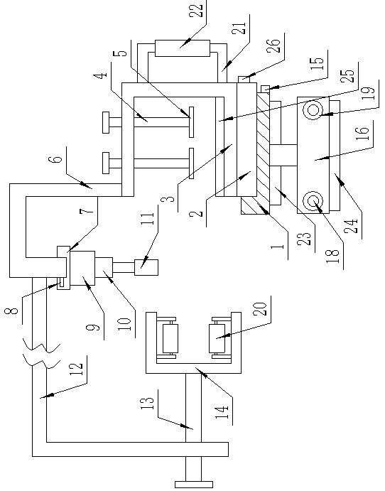 Small-scale architectural plaque stamping processing device