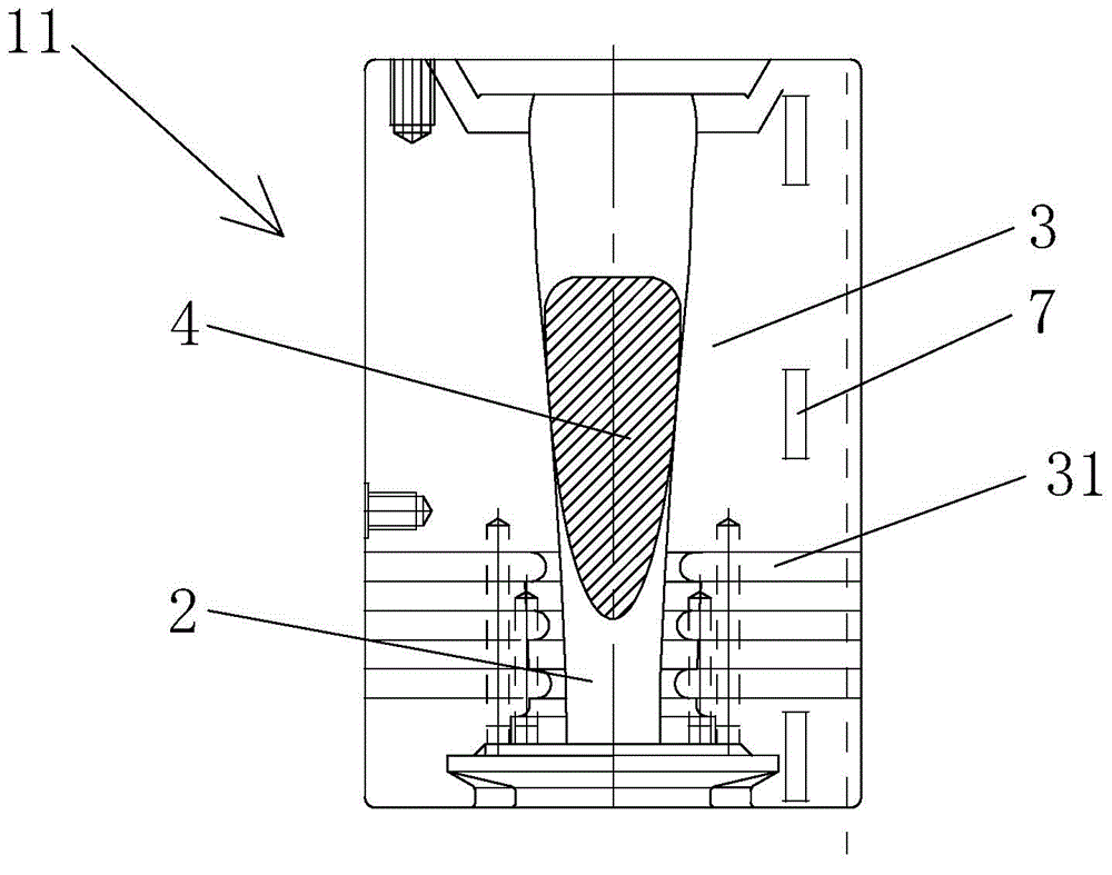 Making method of blank mould