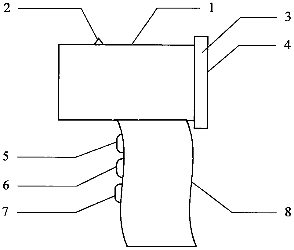 Fool type tree electronic height measuring instrument and data acquisition and operation algorithm thereof