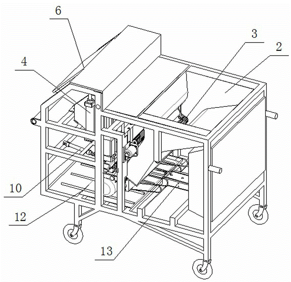 Bagged edible fungus inoculating machine