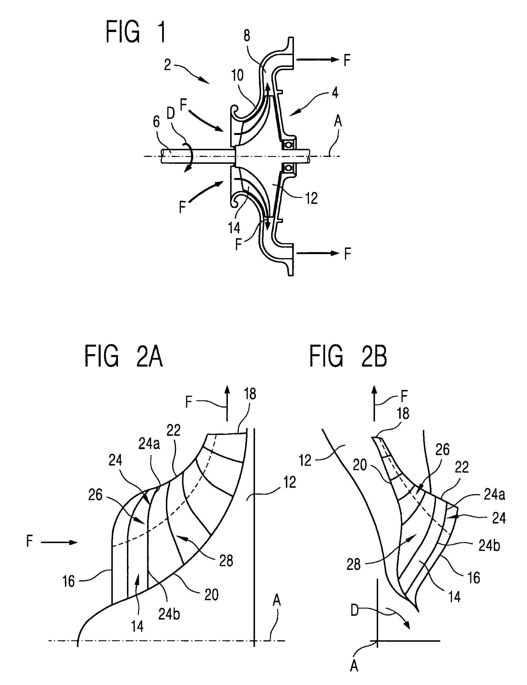 Radial compressor rotor