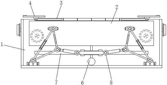 Shuttling robot with dynamic balance self-stabilizing function