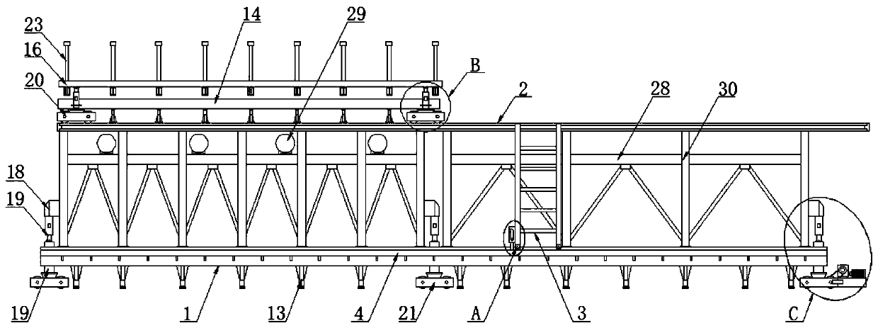 Jacking mold trolley efficient and convenient to use