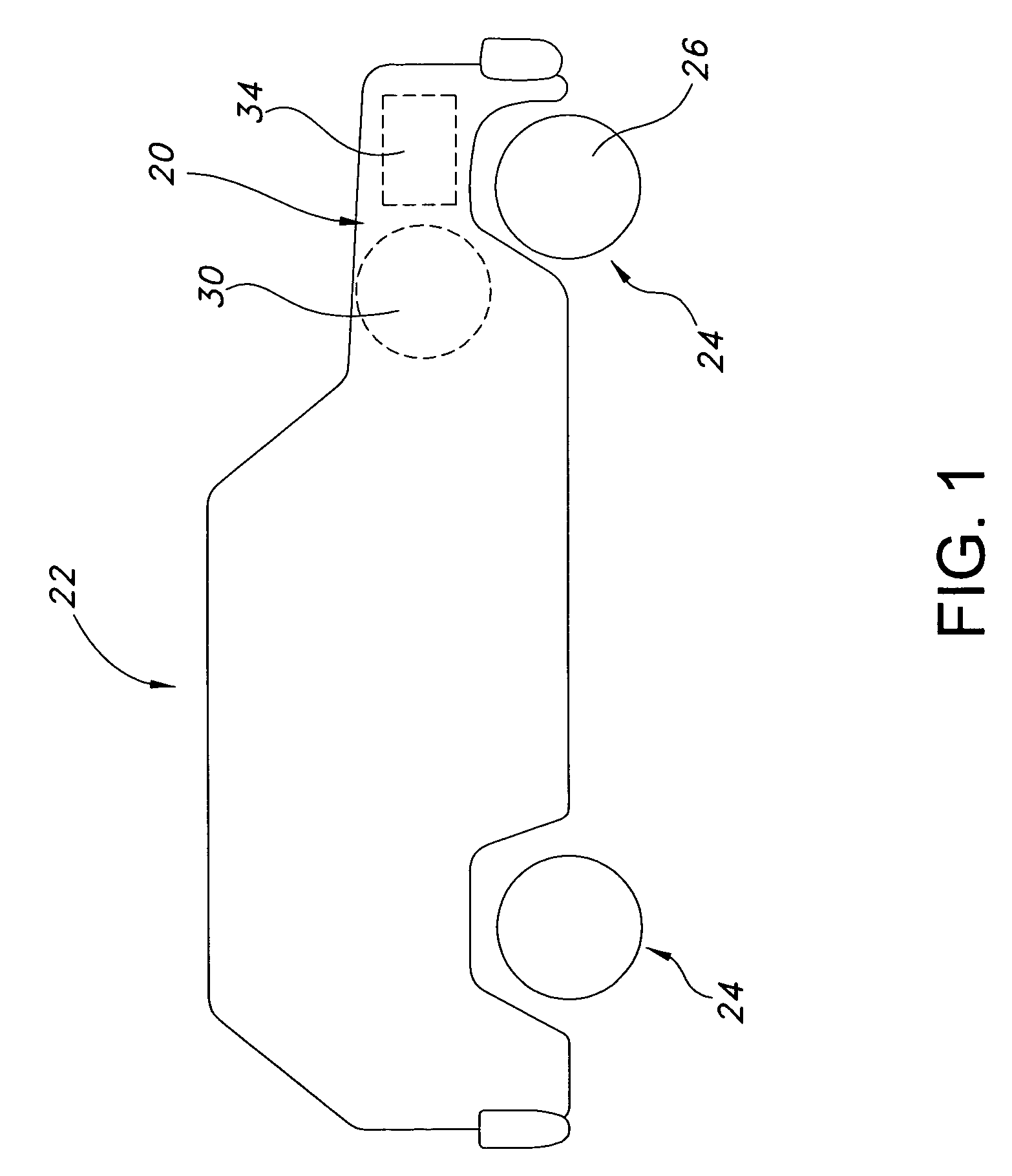 Big wheel motive power source