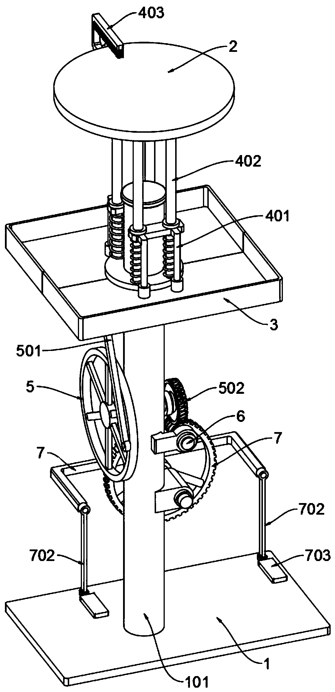 High-strength structure ceramic engraving machining device with double supporting and positioning mechanisms