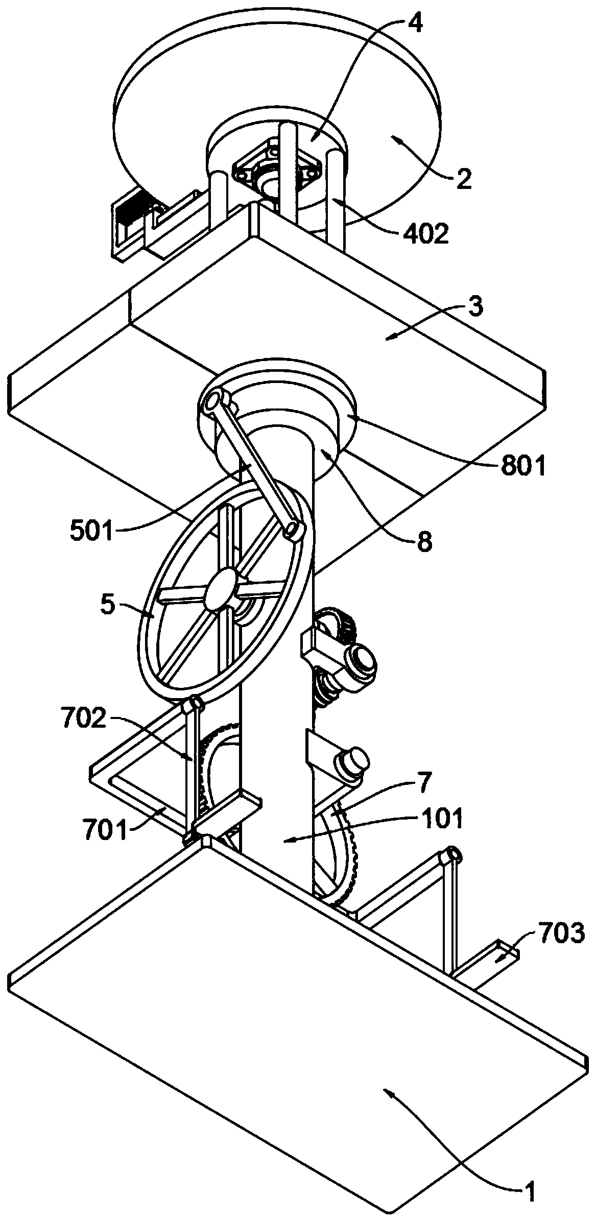 High-strength structure ceramic engraving machining device with double supporting and positioning mechanisms