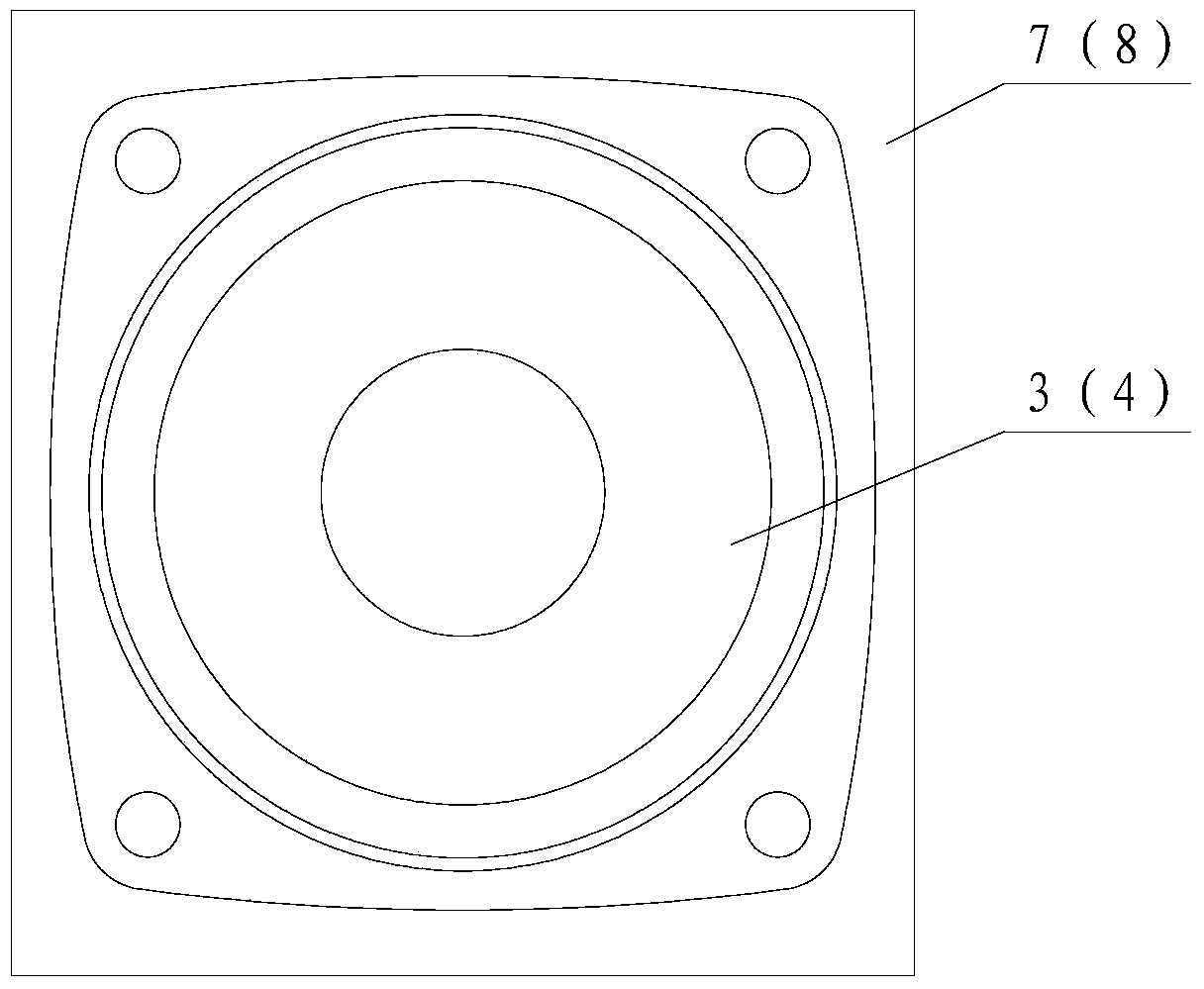 A kind of dual-membrane resonant speaker with two ends