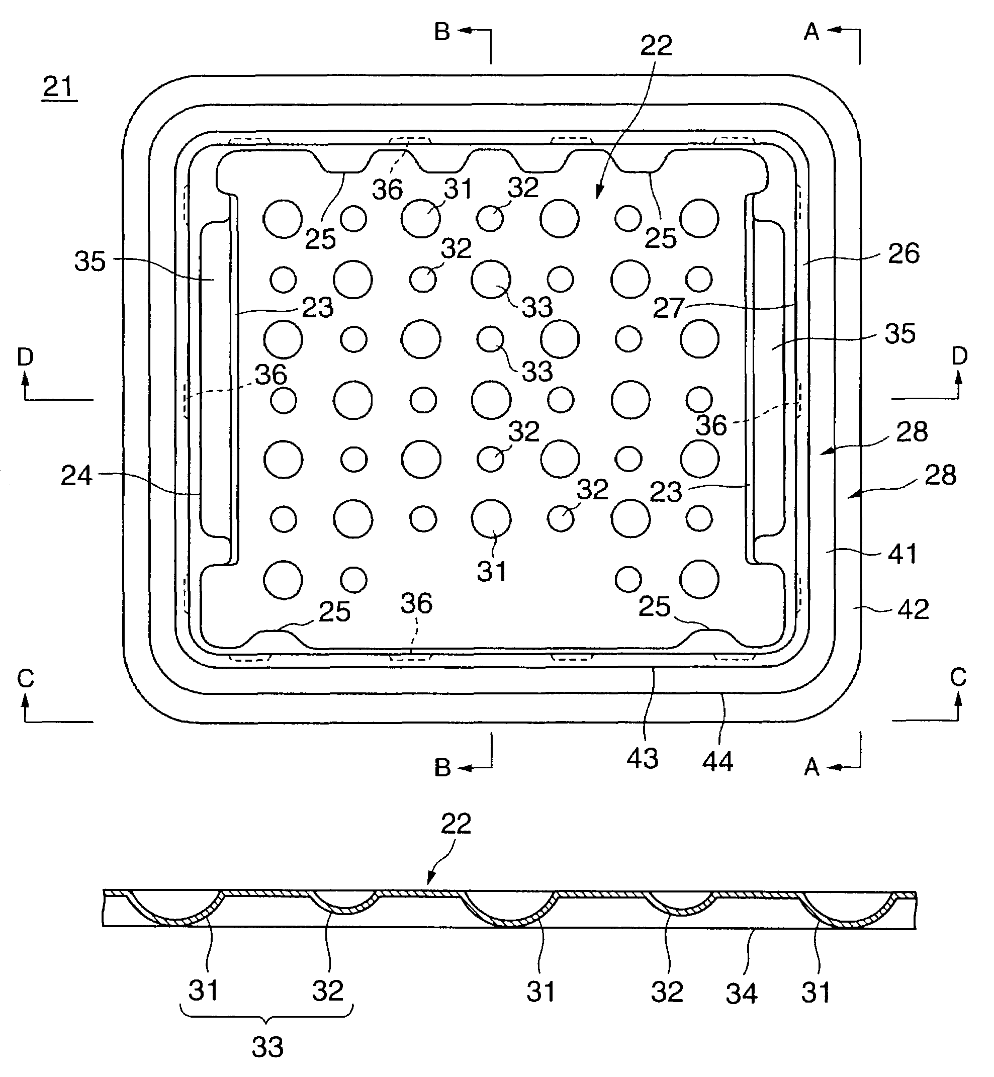 Tray pack and packaging structure