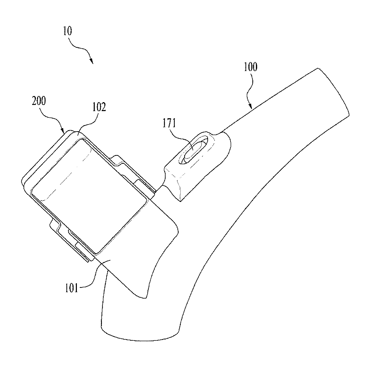 Hand-held laundry treating apparatus