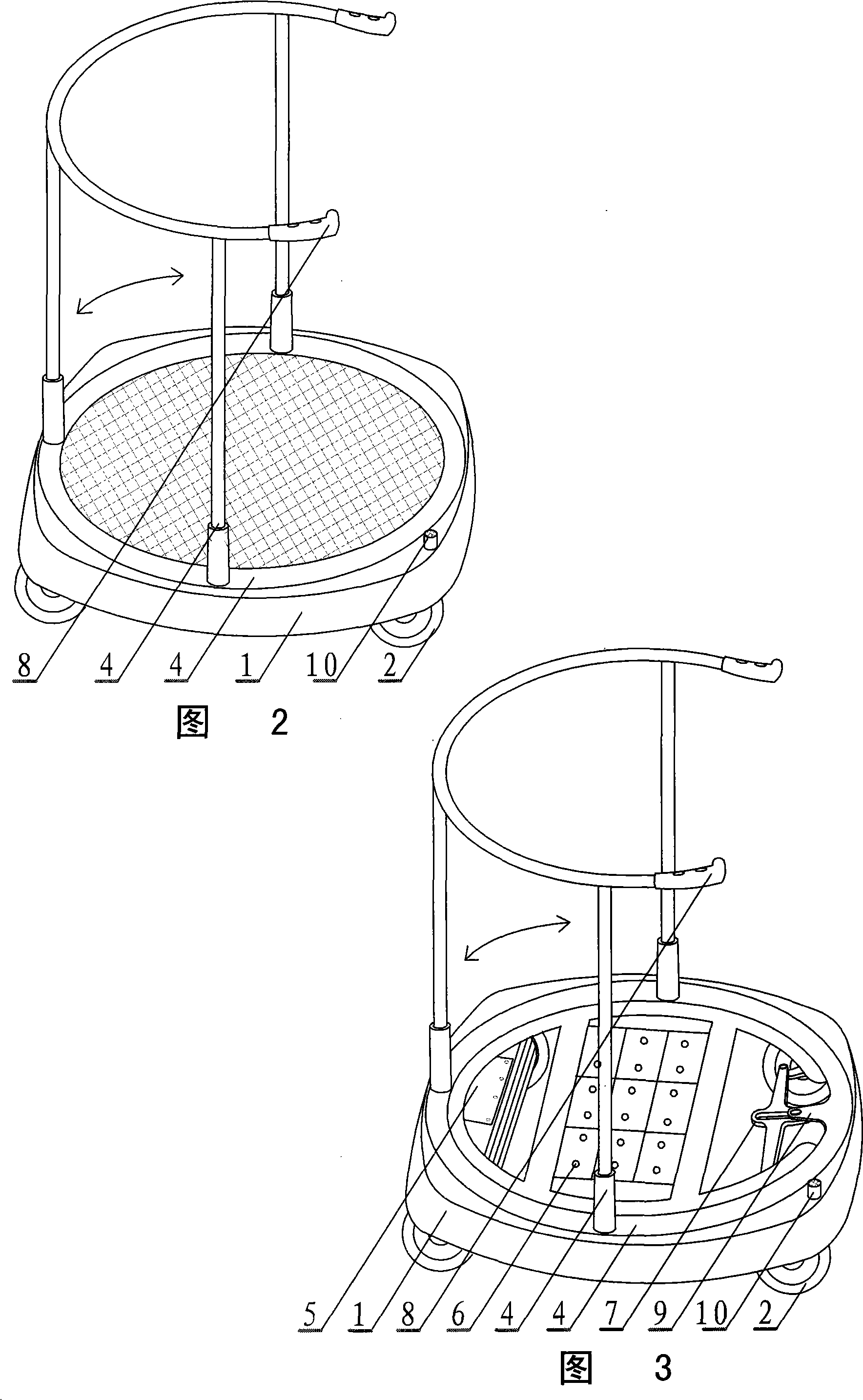 Seat hand-ring rotating steering type loaner car