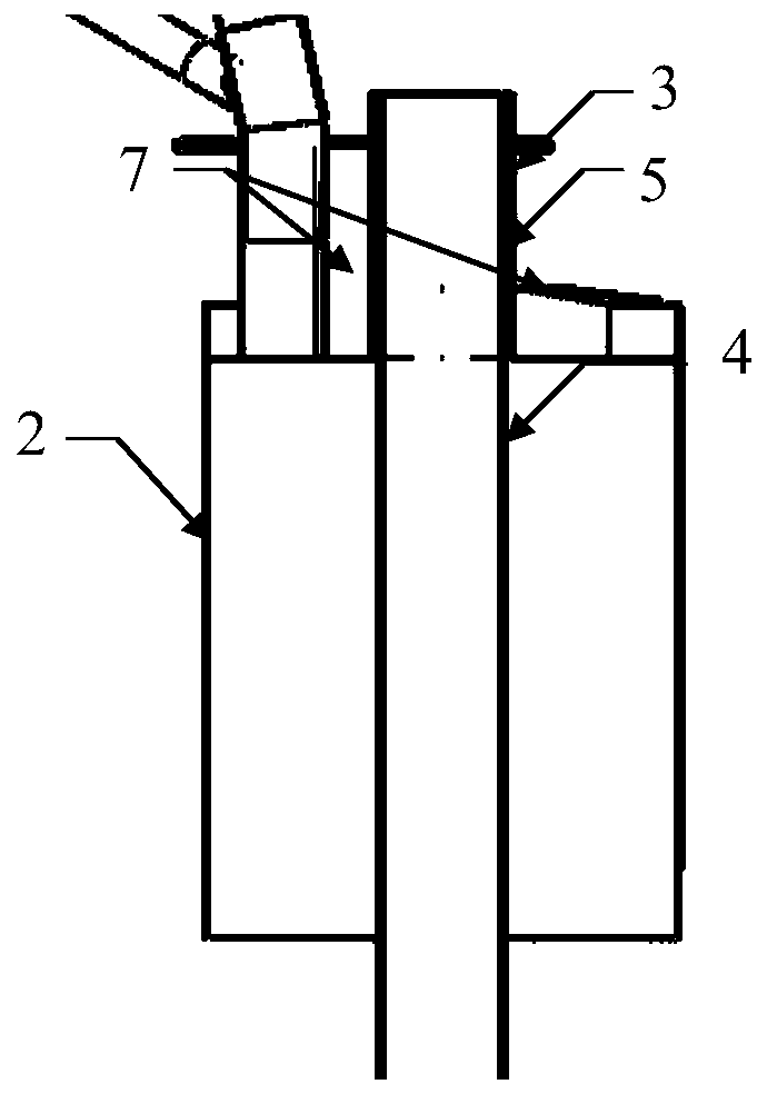 Pile-tube composite truss type offshore wind turbine foundation and construction process thereof