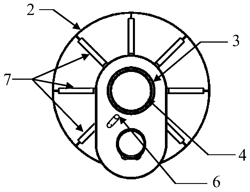 Pile-tube composite truss type offshore wind turbine foundation and construction process thereof