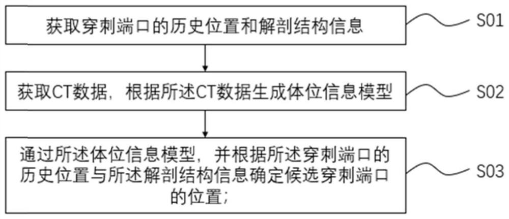 Gastrectomy port position navigation system and apparatus, and storage medium