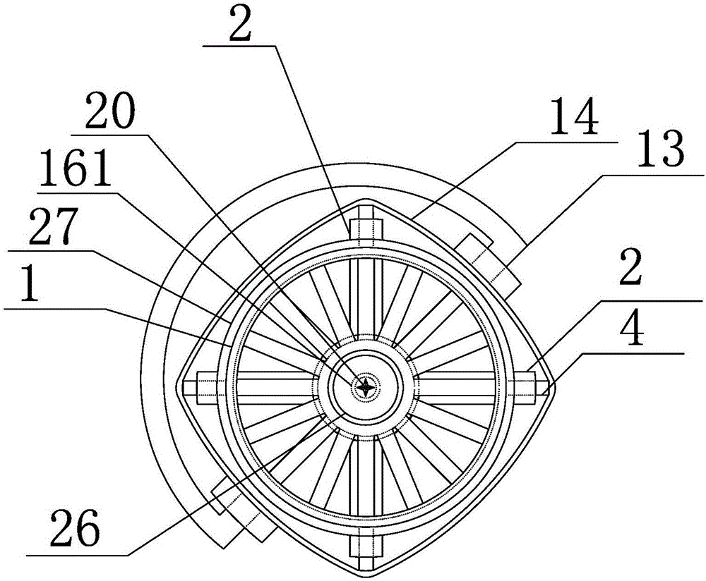 Magnetic snap connected rotary slide block self-locking lifting side shaft edge drum mop cleaning and spin-drying machine