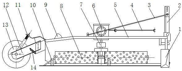 High-precision combined leveling method suitable for standard rice seedling raising shed