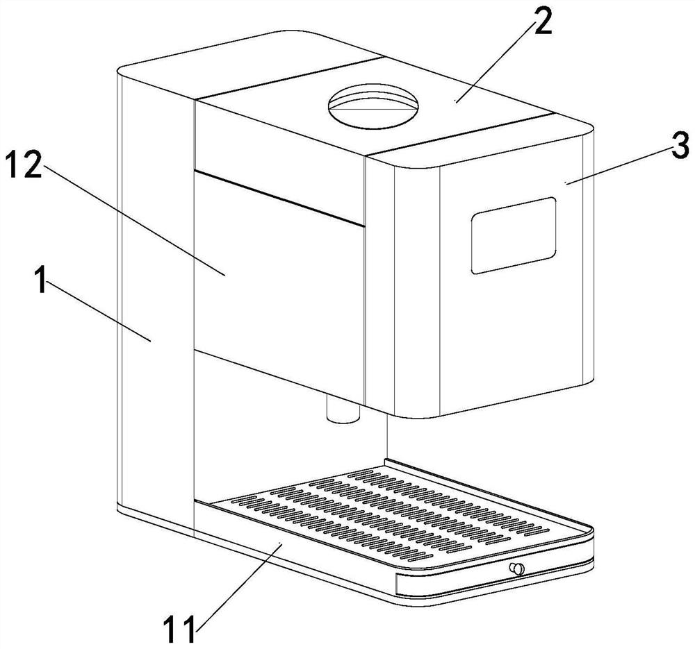 Automatic brewing mechanism of intelligent digital nutrition brewing machine