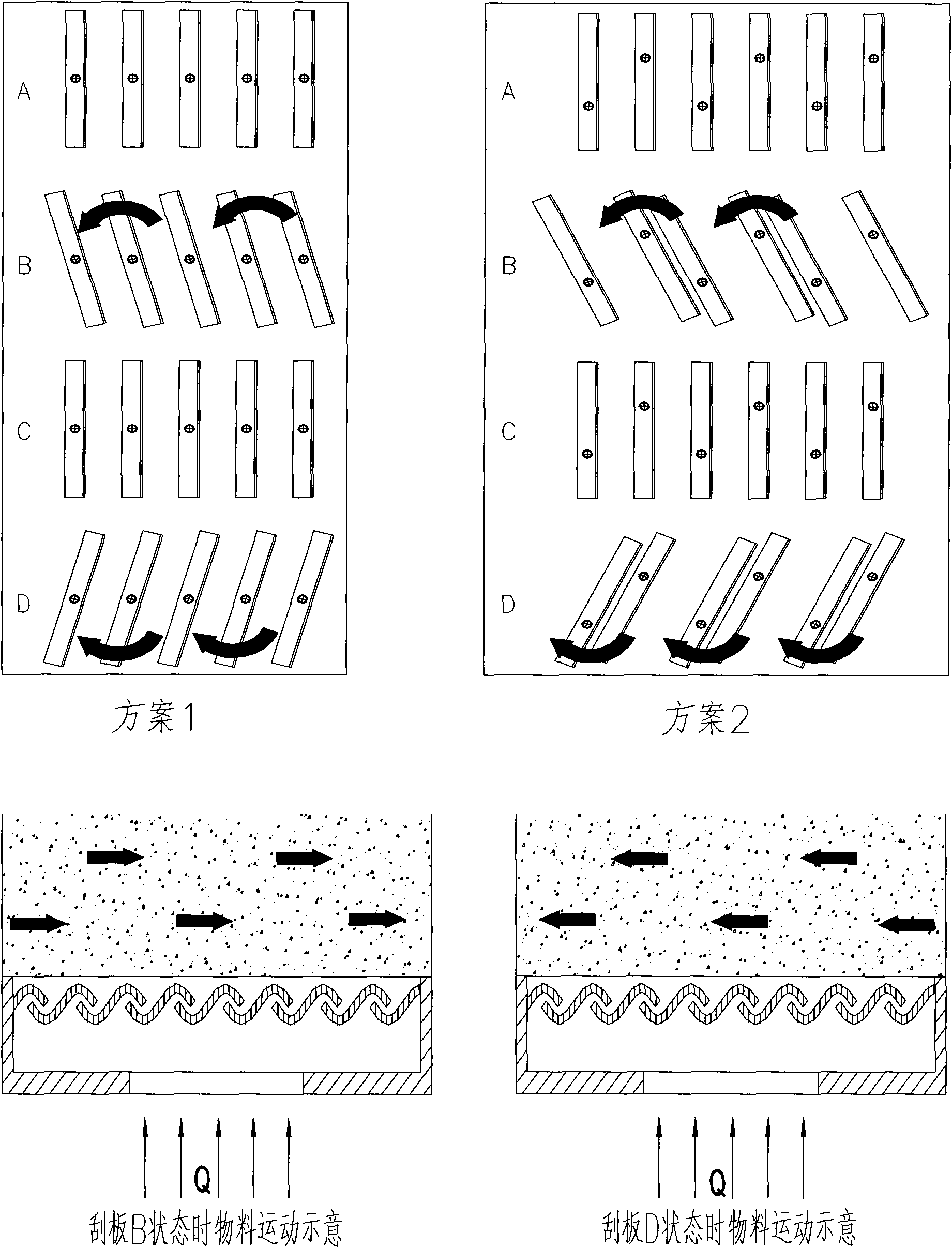 Method and cooler for cooling hot-state granular material during enhanced convection heat exchange