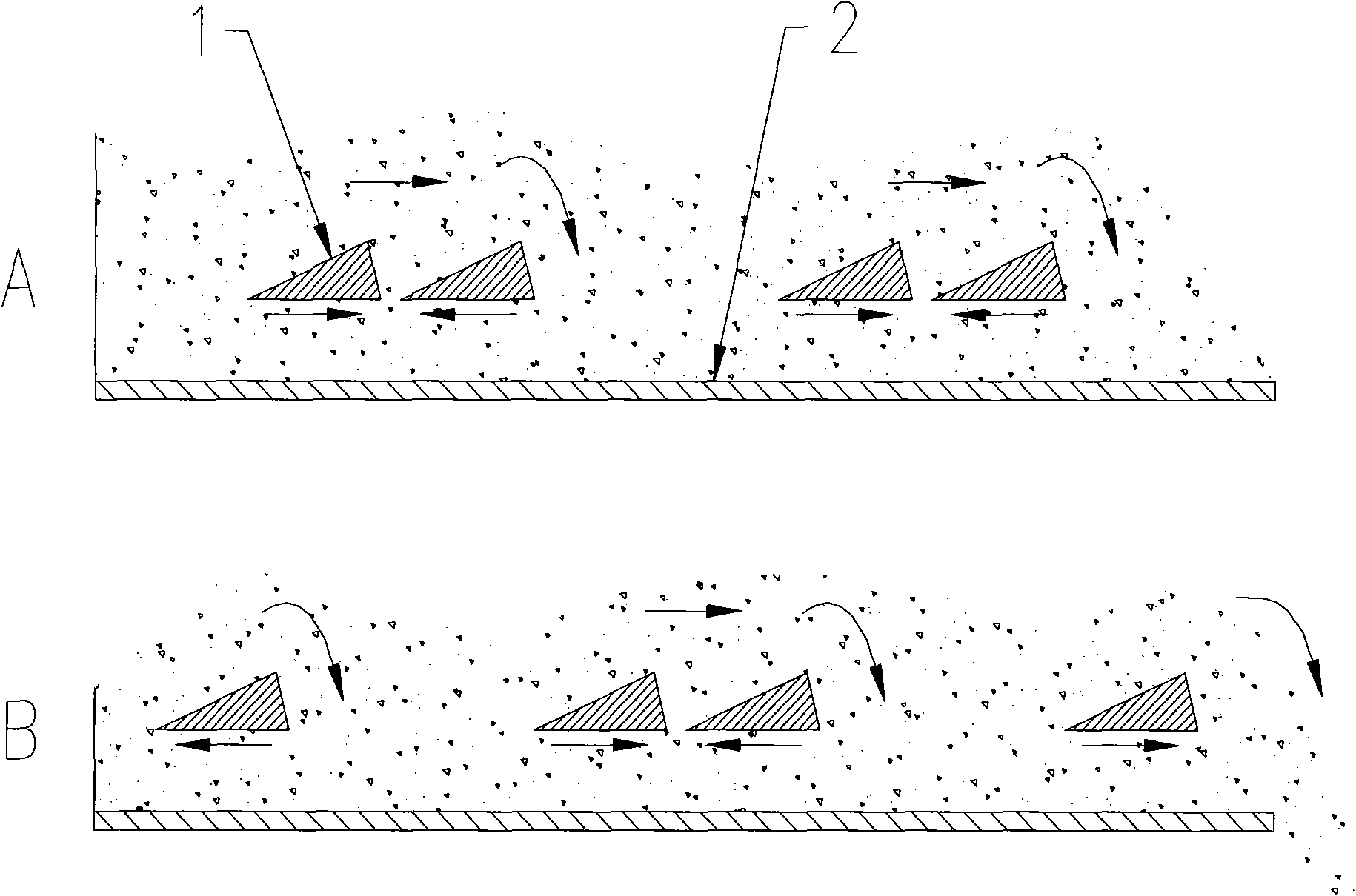 Method and cooler for cooling hot-state granular material during enhanced convection heat exchange