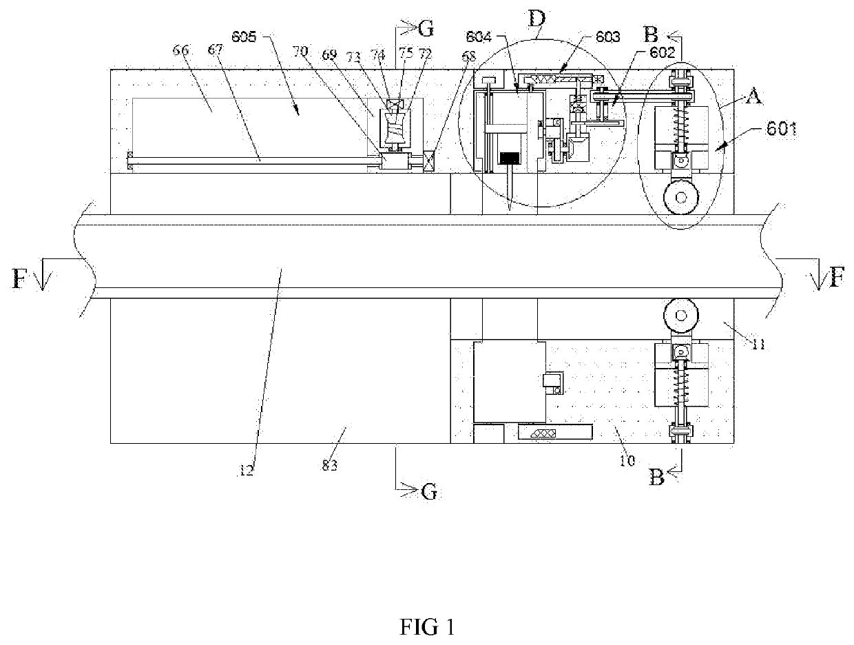 Protective glass cutting machine