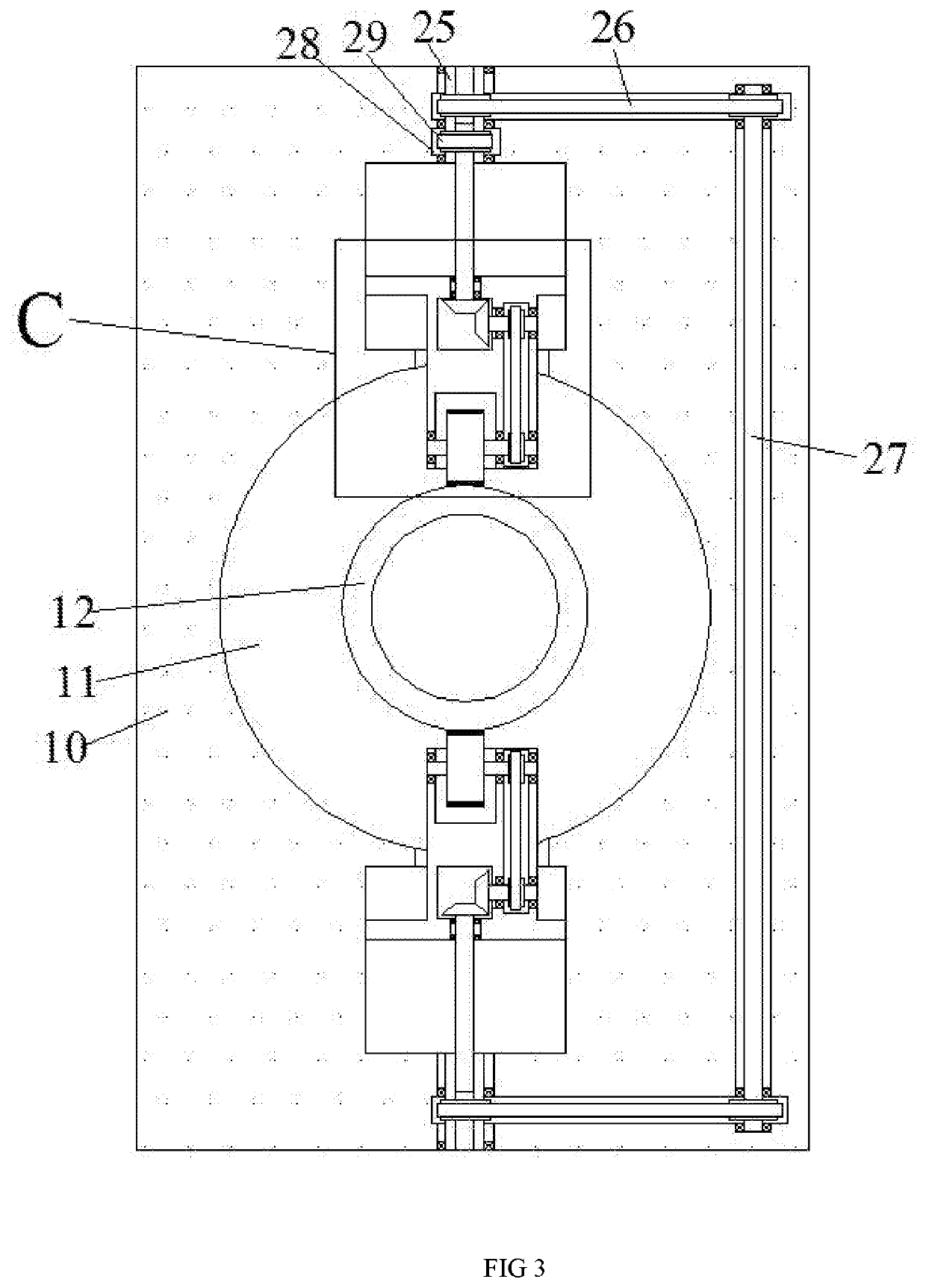 Protective glass cutting machine