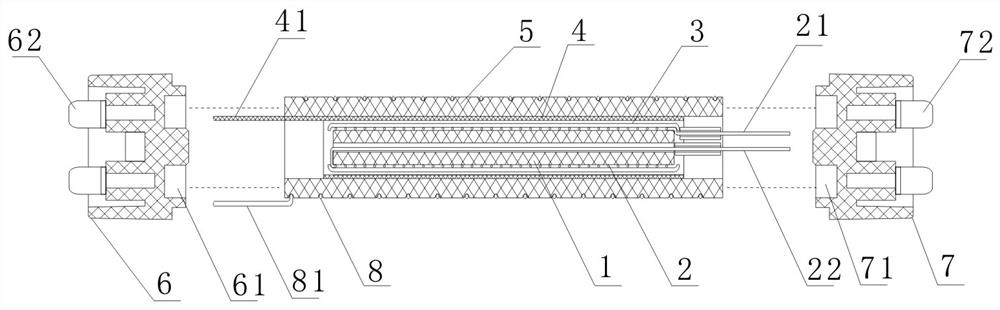 Plasma tube with built-in resistor