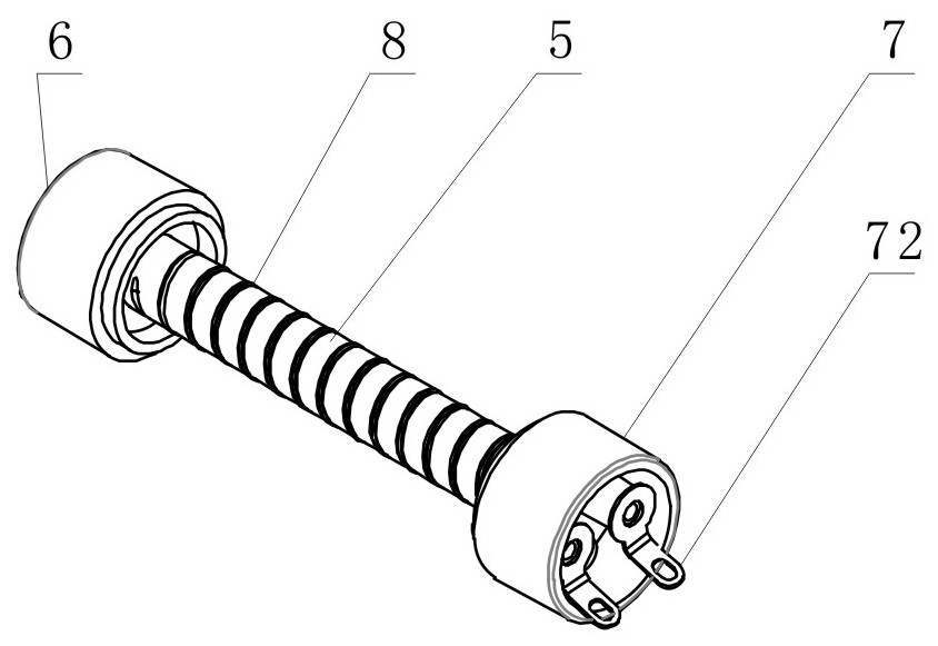 Plasma tube with built-in resistor