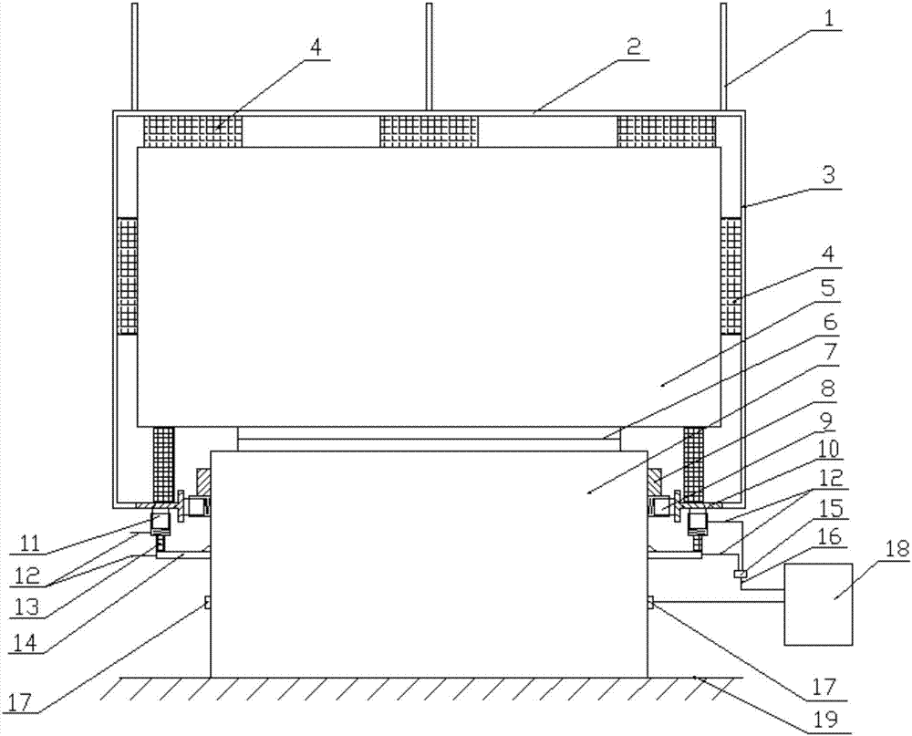 Lightning protection device for rotating radar antenna