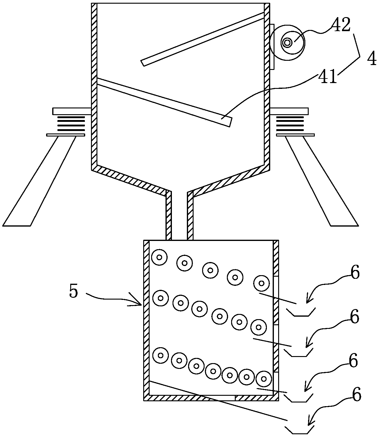 Static nondestructive granulation method for waste asphalt mixture